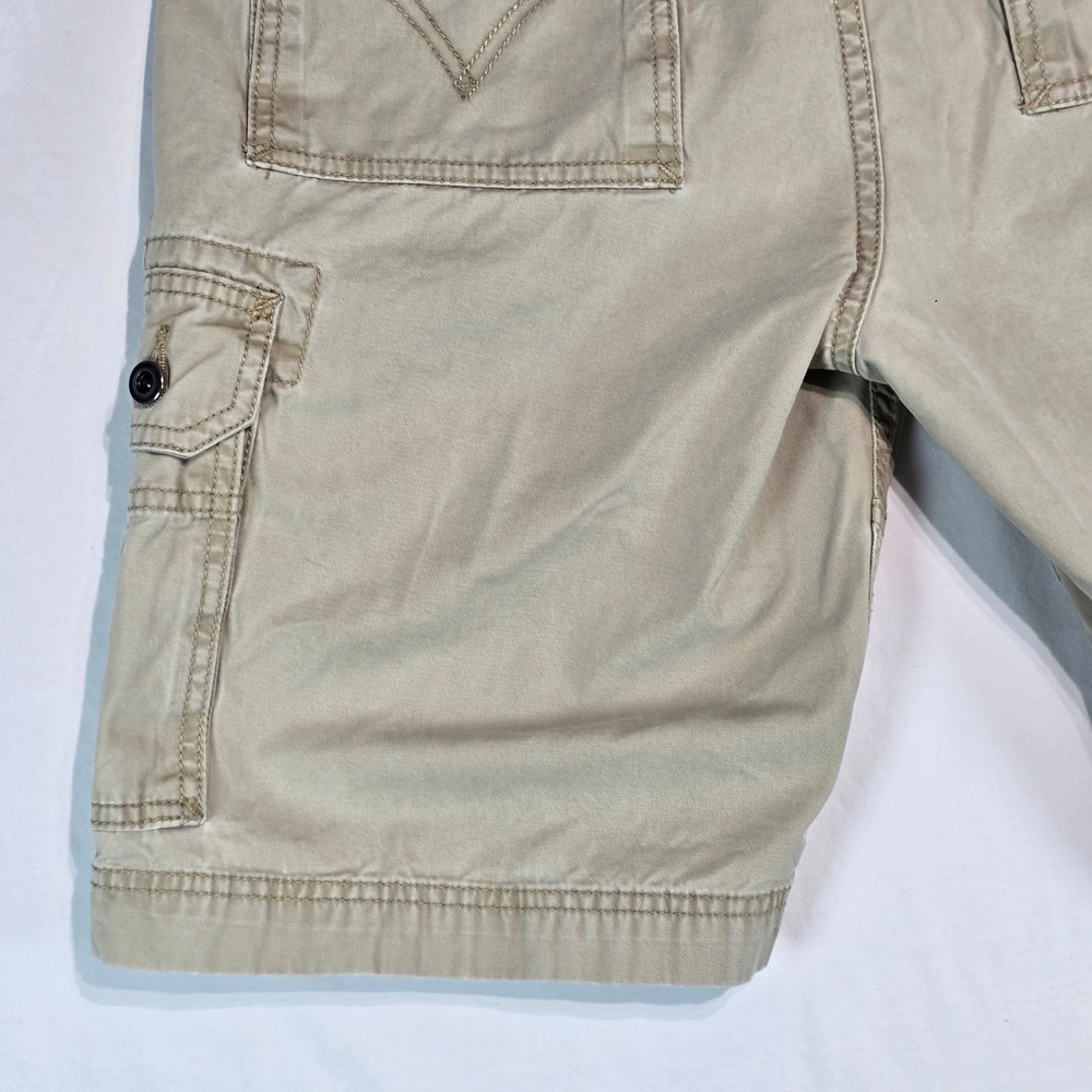 Levis Mens Cargo Shorts Khaki Tan Cotton Multi Pocket Size 31 Utility‎ Casual - Picture 15 of 16